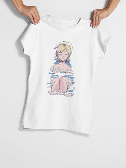 Tee-Shirt Femme dans le Bain