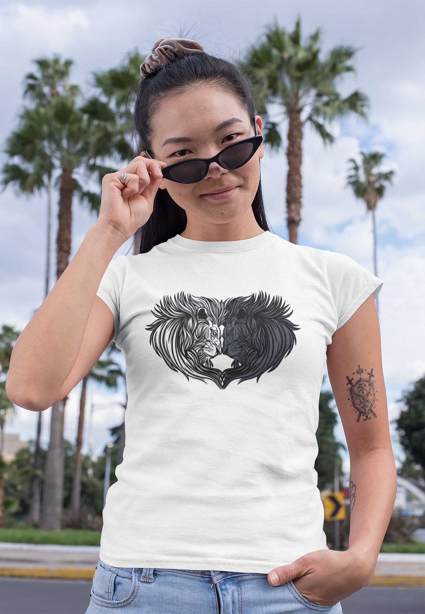 Tee-Shirt Femme Coeur de Lion