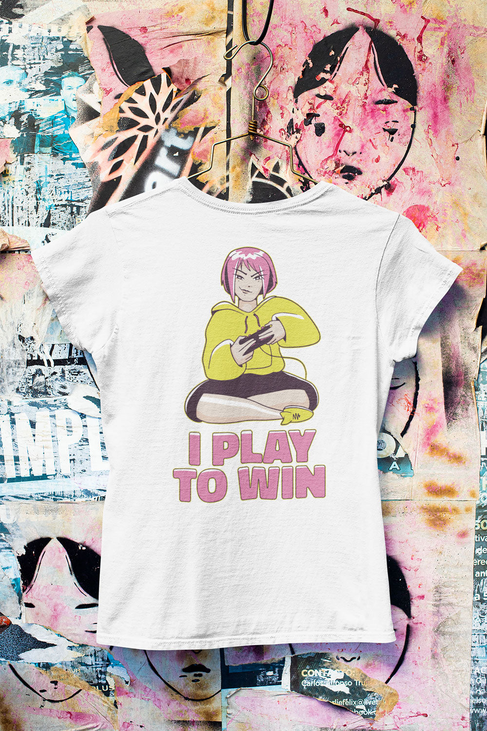 Tee-Shirt Femme " Tee-Shirt Femme Animé I Play To Win "