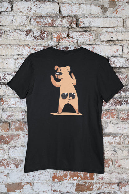 Tee-Shirt Homme " Chien Au Mur "