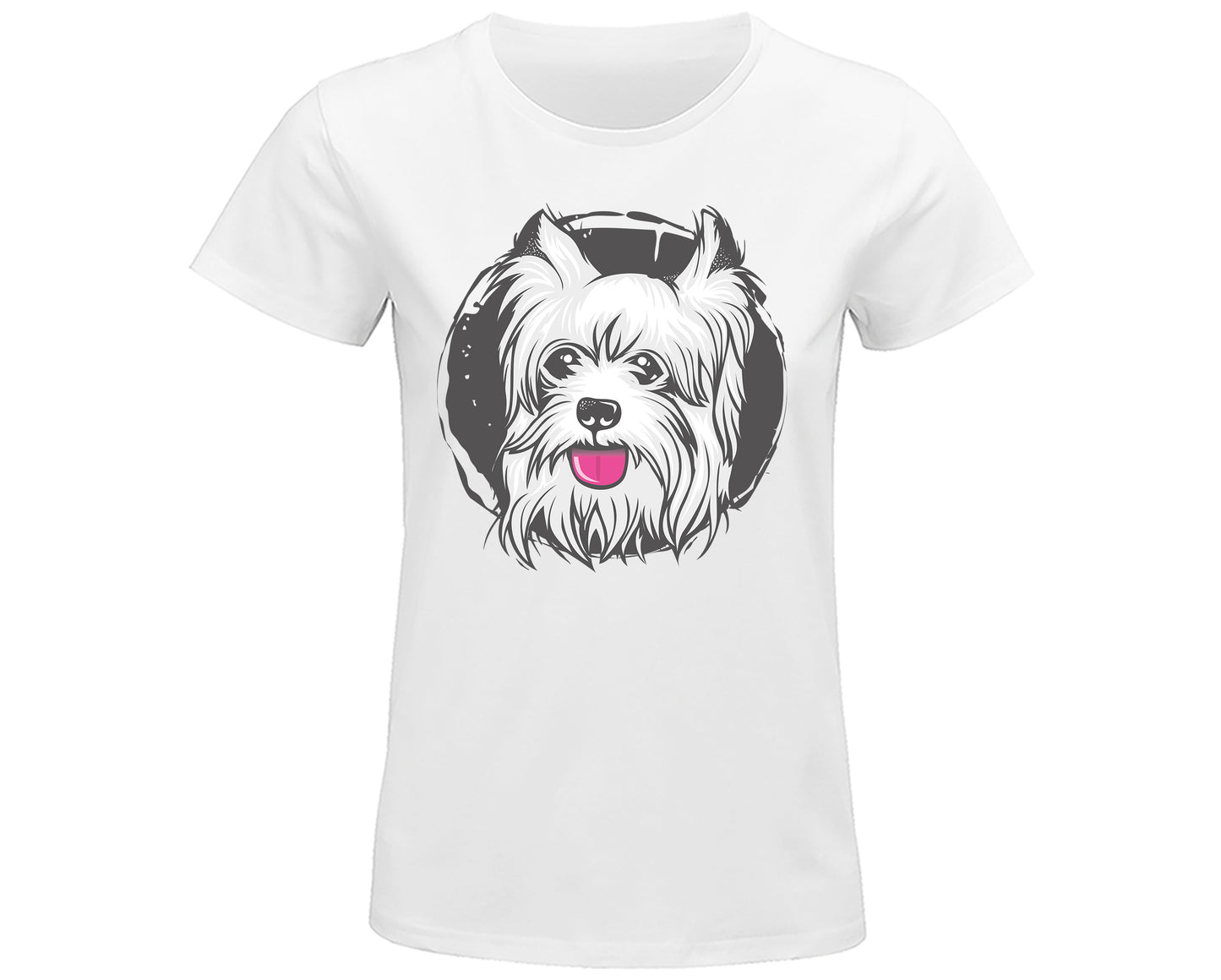 Tee-Shirt Femme " Bichon Blanc "