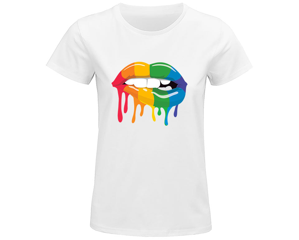 Tee-Shirt Femme " Lèvres LGBT "