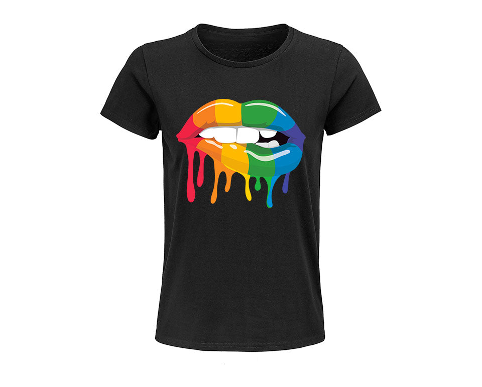 Tee-Shirt Femme " Lèvres LGBT "