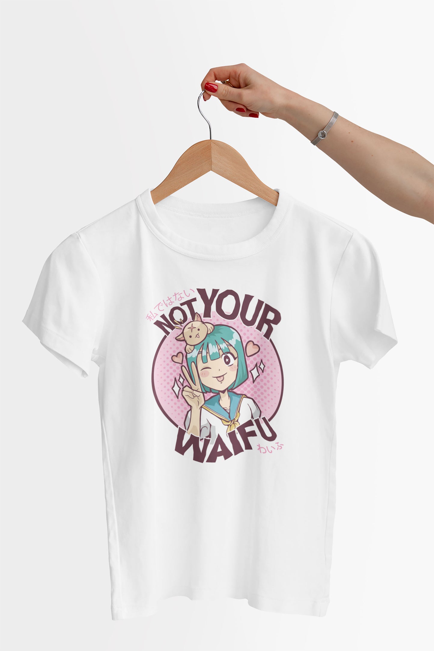 Tee-Shirt Fille Manga " Not Your Waifu "