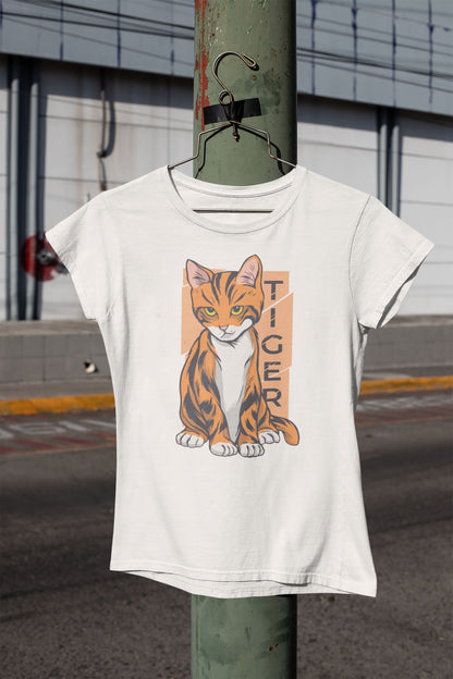 Tee-Shirt Femme " Chaton-Tigré "