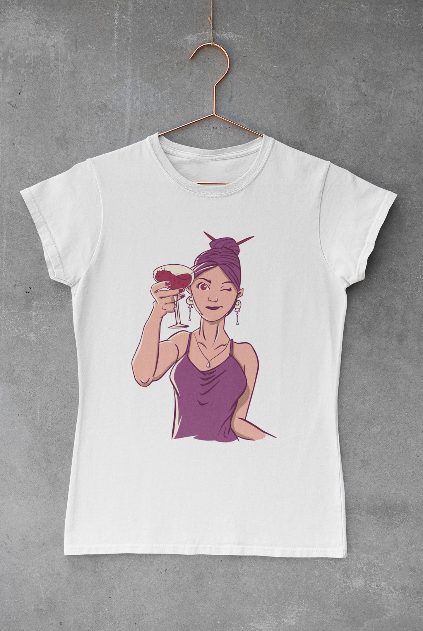 Tee-Shirt Femme " Porte un toast "