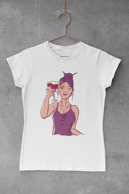 Tee-Shirt Femme " Porte un toast "